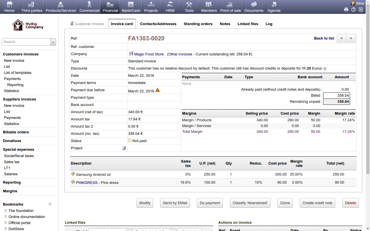 DoliCloud ERP e CRM DoliCloud ERP e CRM
