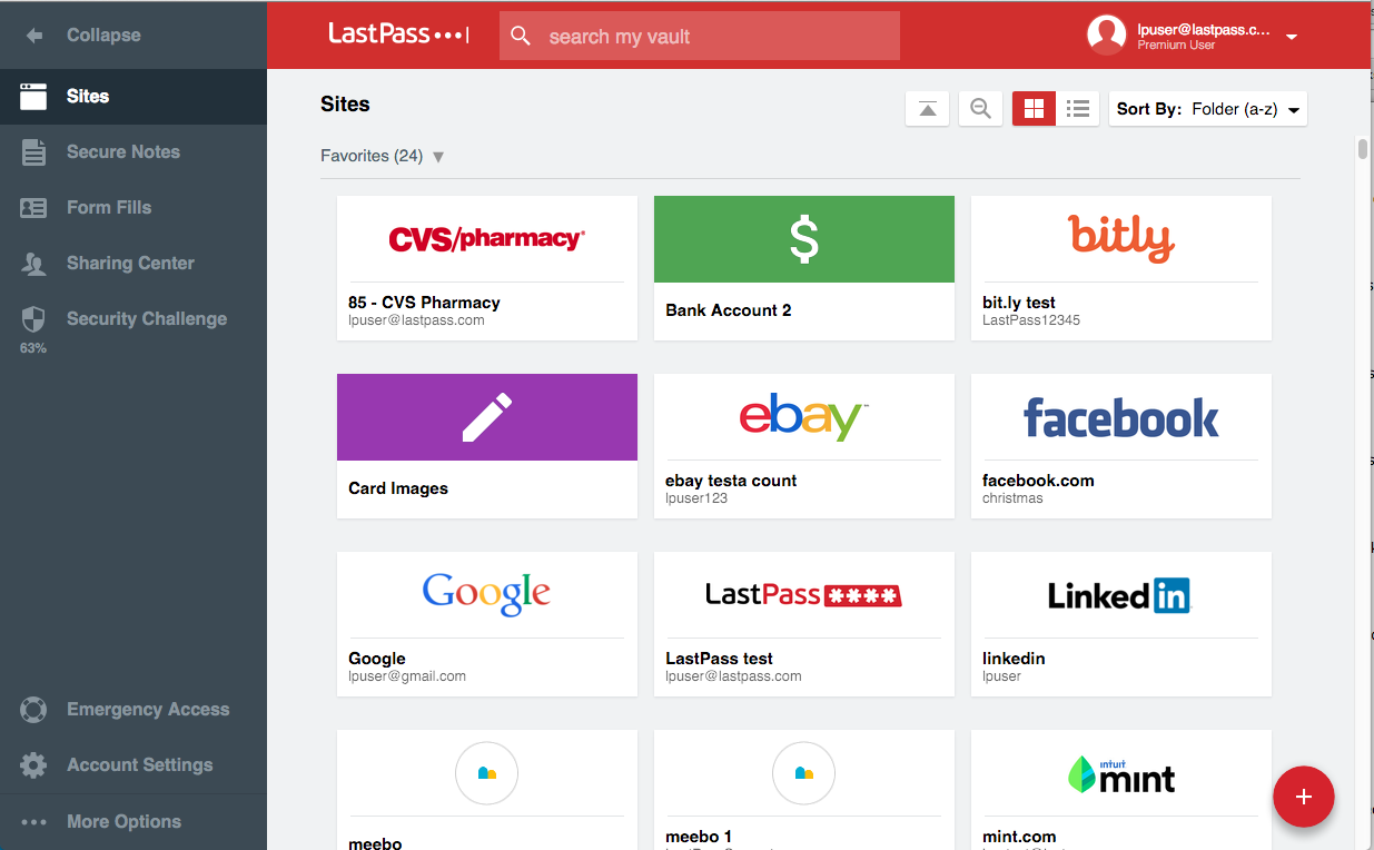 LastPass Interface 3 LastPass Interface 3