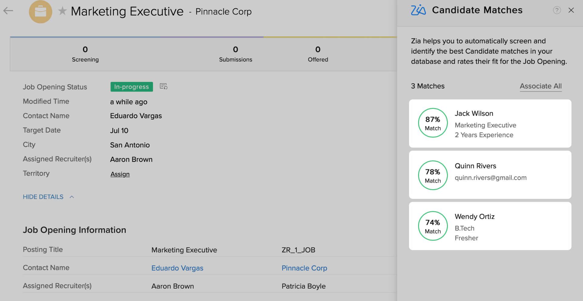 Zoho Recruit - Captura de tela 2