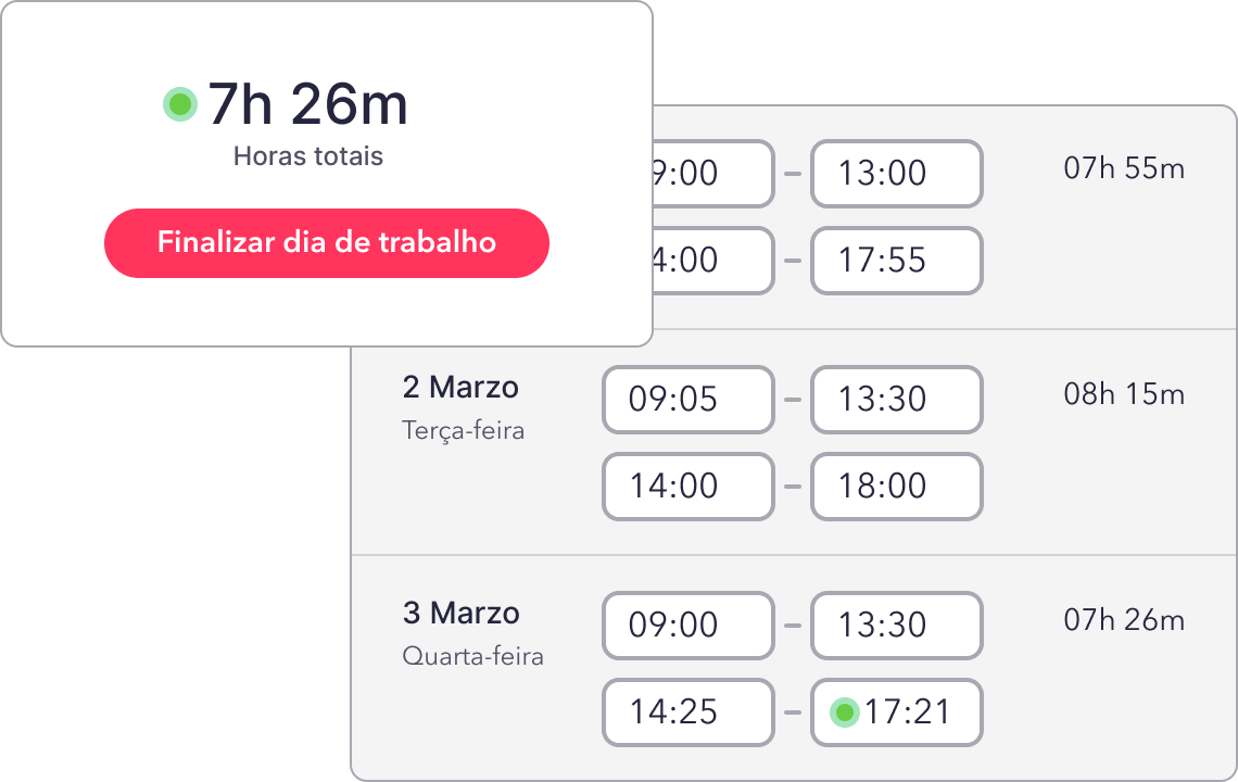 Factorial - Sistema de relógio de ponto e controlo de assiduidade