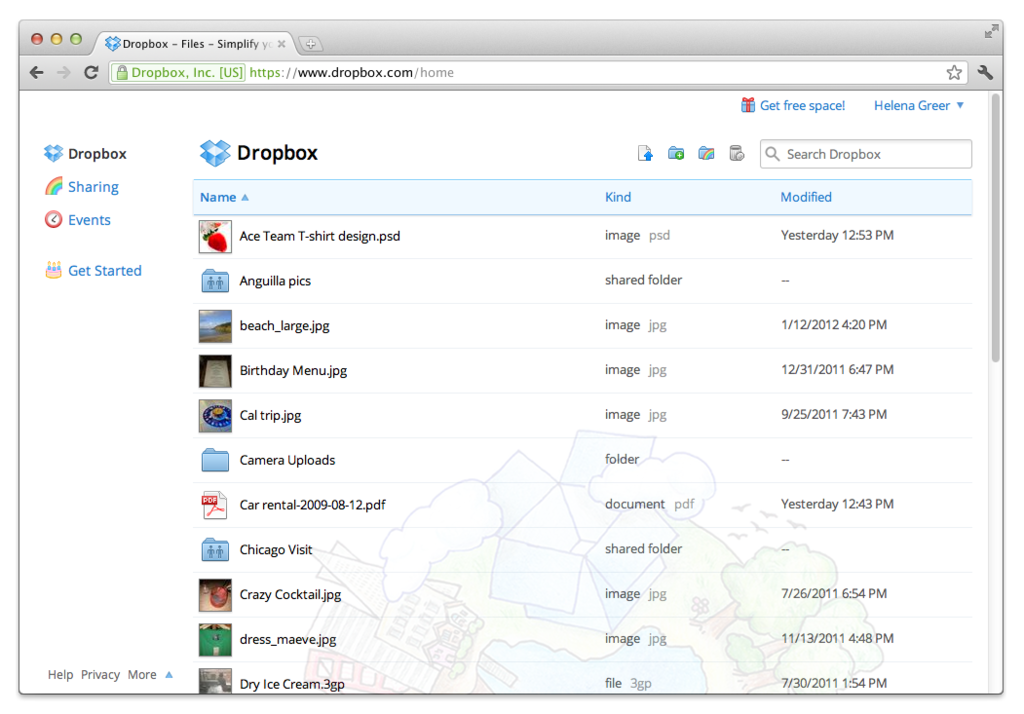 DropBox: documentos de sincronização, controle rigoroso de acesso aos servidores, backup diário DropBox: documentos de sincronização, controle rigoroso de acesso aos servidores, backup diário