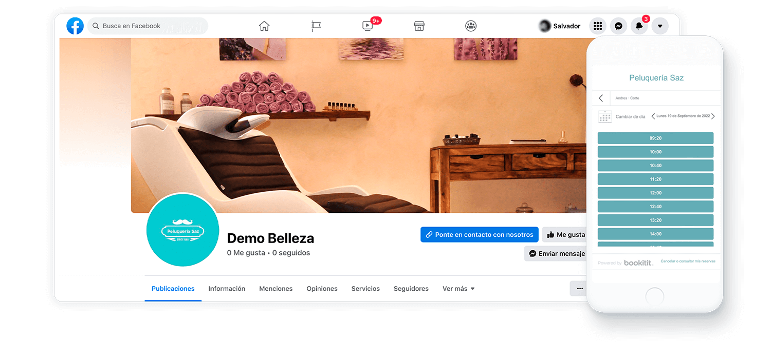 Bookitit - Recibe las reservas desde Facebook, Instagram y Google my Business