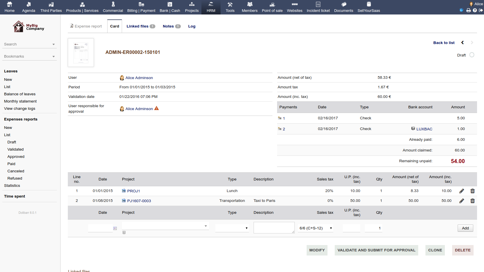 Dolibarr ERP CRM - Captura de tela 4