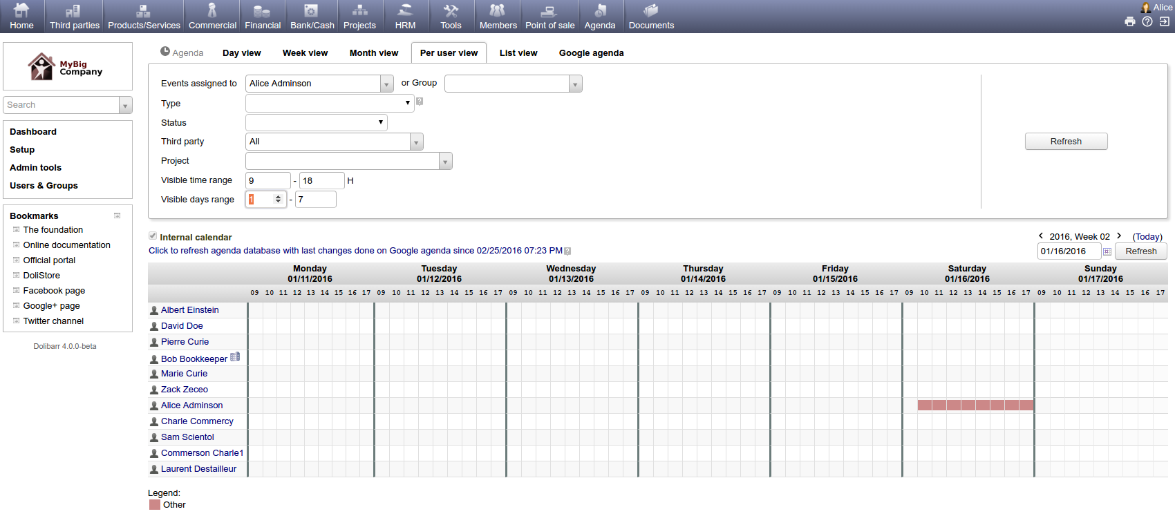Dolibarr ERP CRM - Captura de tela 5