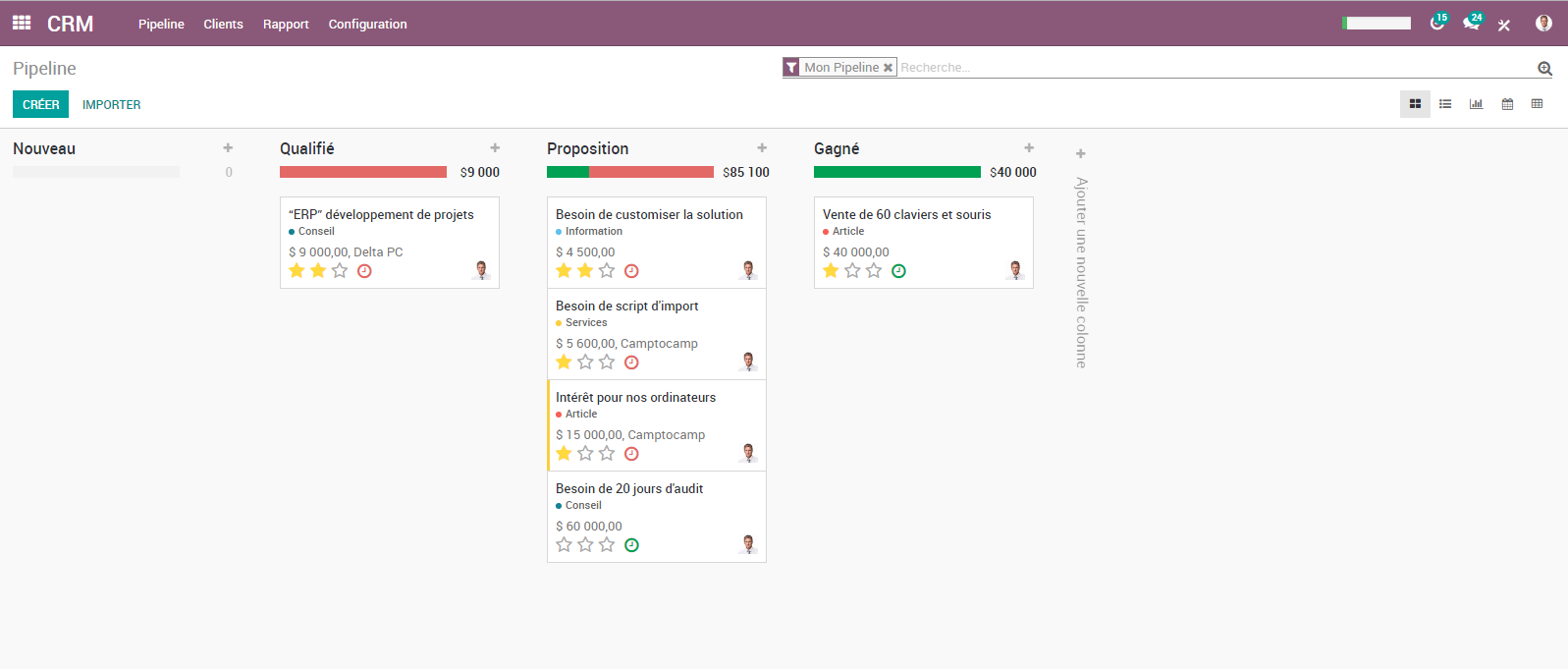 Odoo-DOdoo CRM Pipeline Odoo-DOdoo CRM Pipeline
